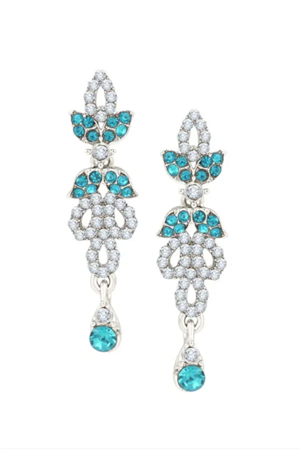 Blue crystal Jewellery Set - MyEthnikRentals