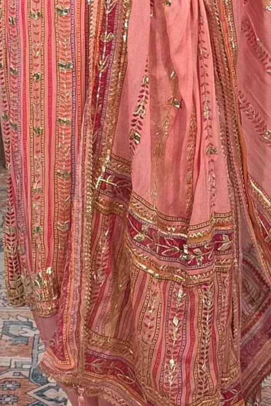 Pink Gotta Patti Salwar Kameez - MyEthnikRentals