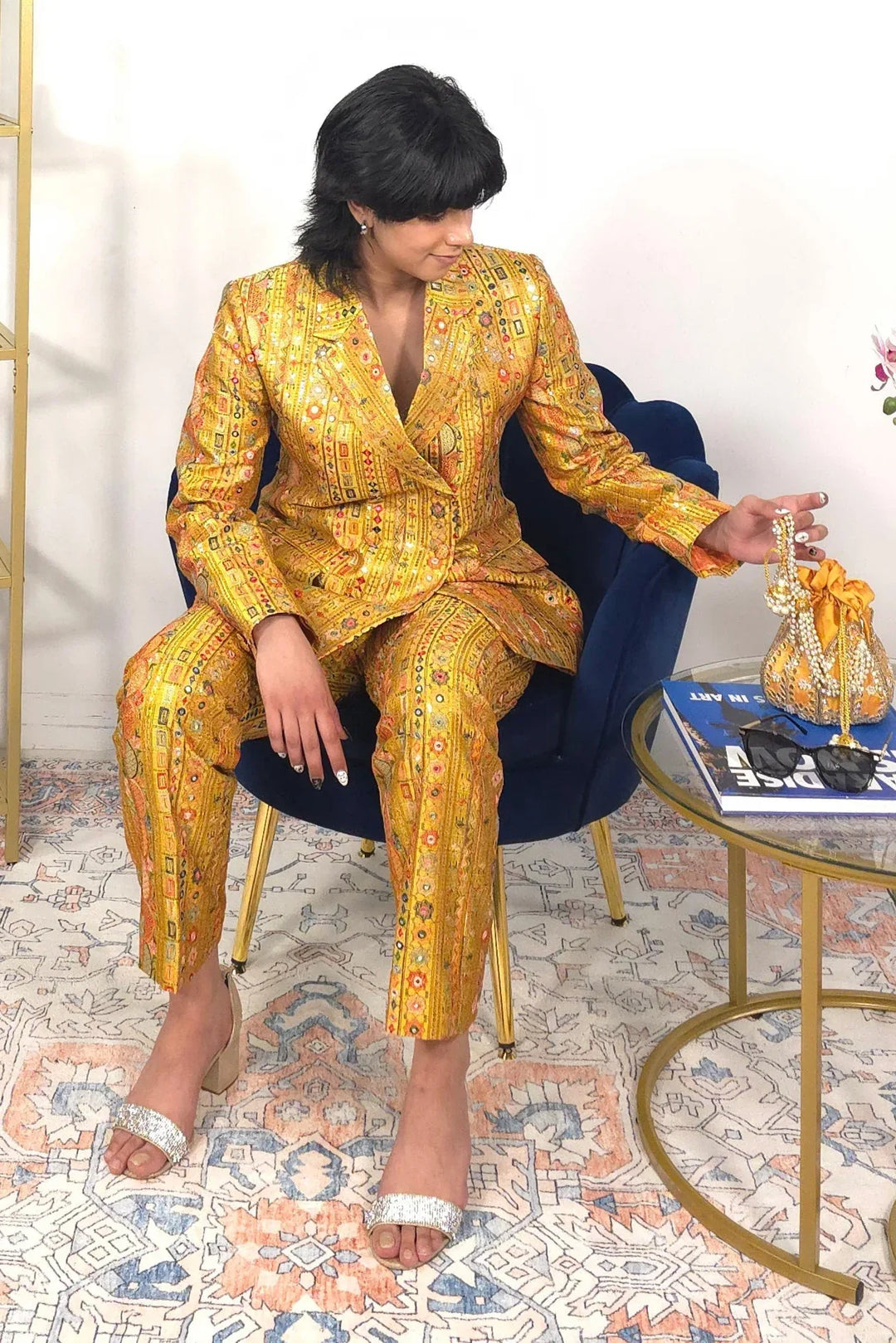 Gold Jacket Fusion Set - MyEthnikRentals