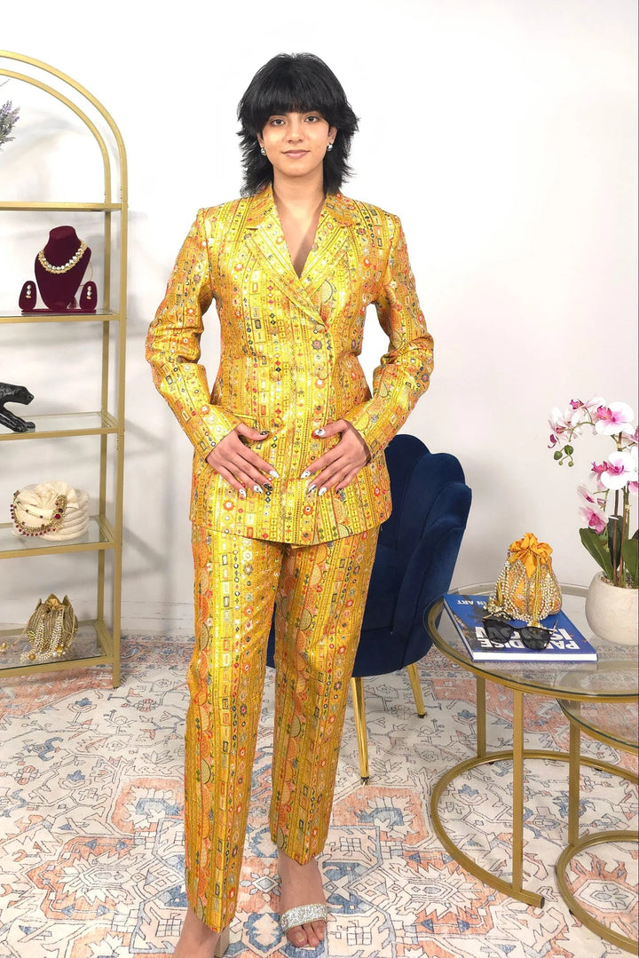 Gold Jacket Fusion Set - MyEthnikRentals
