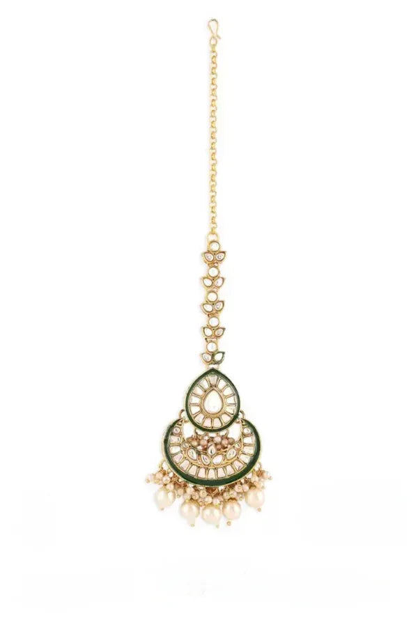 Big Polka Kundan Jewellery Set - MyEthnikRentals