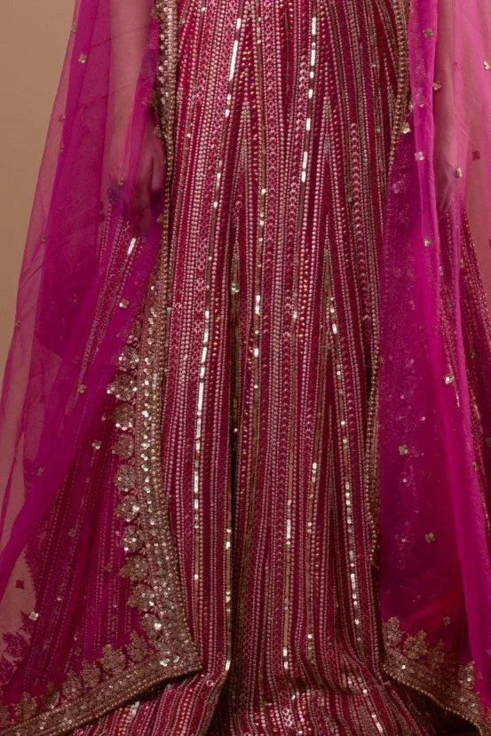 Encrusted Glam Couture Lehenga (Outside Ontario) - MyEthnikRentals