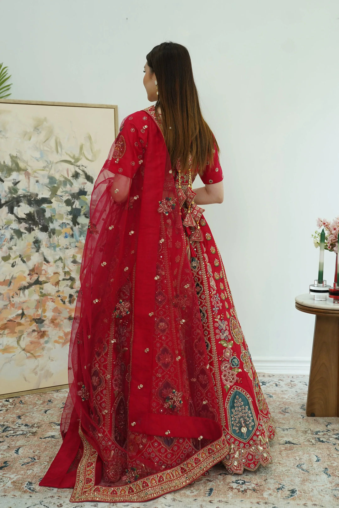 Heirloom Maroon Bridal Lehenga - MyEthnikRentals
