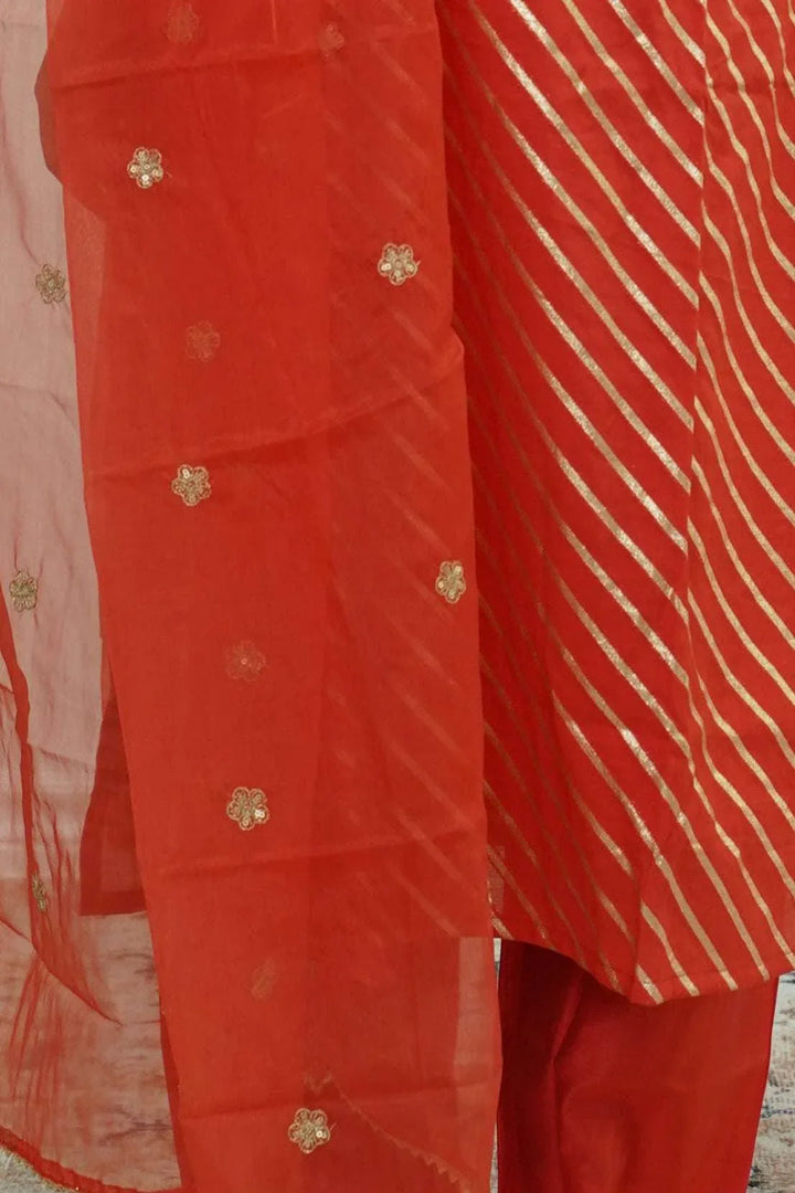 Sunset Stripes Salwar Kameez (Outside Ontario) - MyEthnikRentals