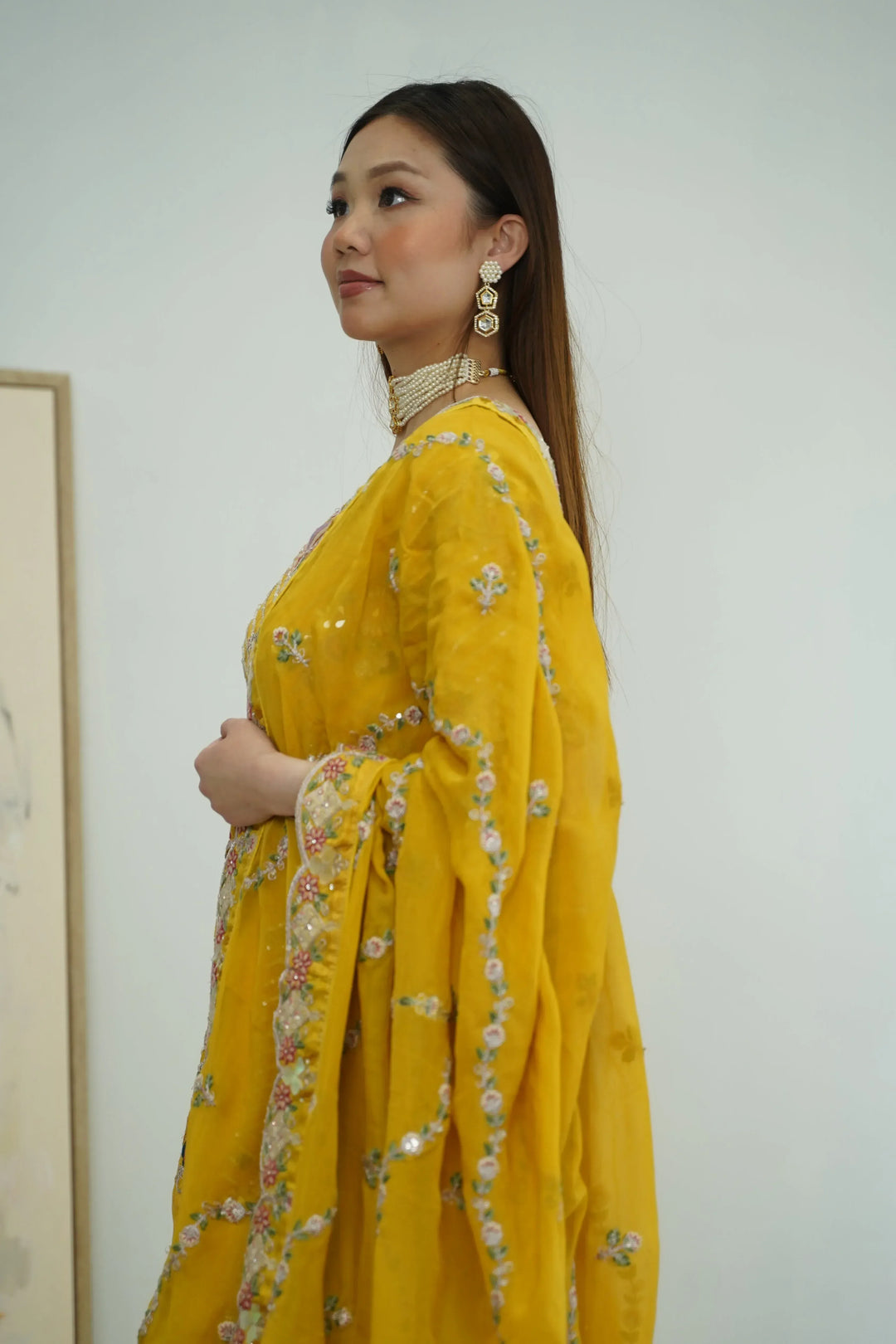 Sunlit Mirror Work Lehenga - MyEthnikRentals