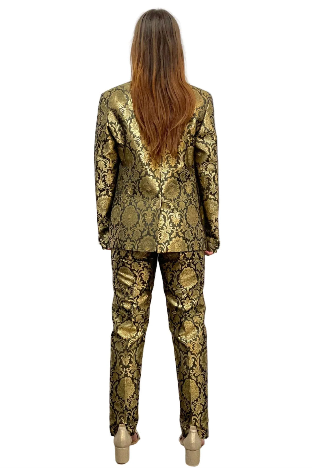 Golden Jacket Fusion Set - MyEthnikRentals