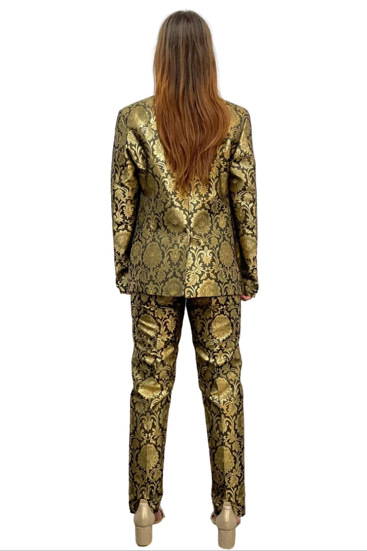 Golden Jacket Fusion Set - MyEthnikRentals