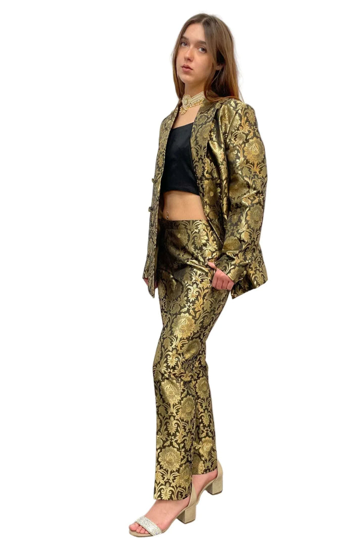 Golden Jacket Fusion Set - MyEthnikRentals