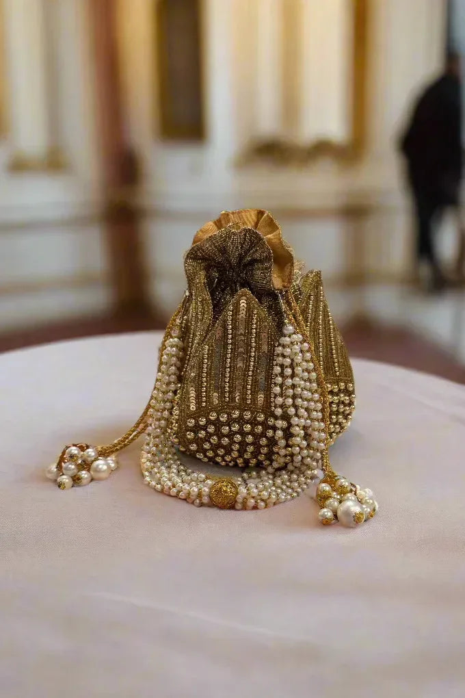 Gold Potli Purse - MyEthnikRentals