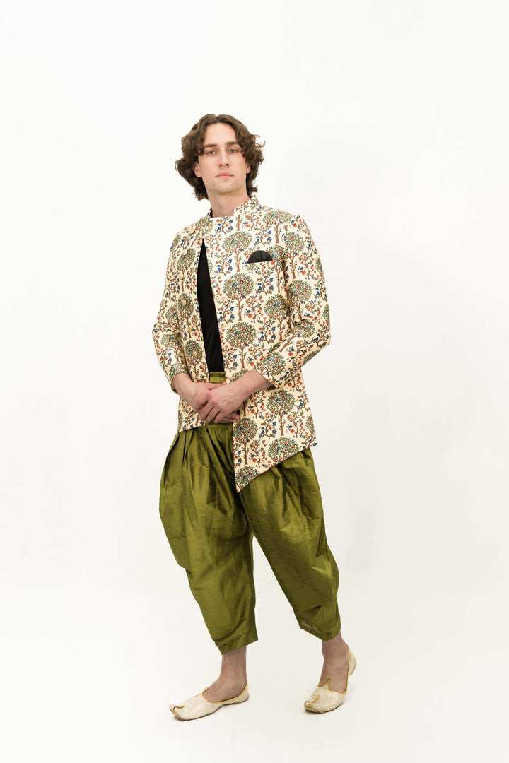 Digital Floral Spring kissed Indo-western set (Outside Ontario) - MyEthnikRentals