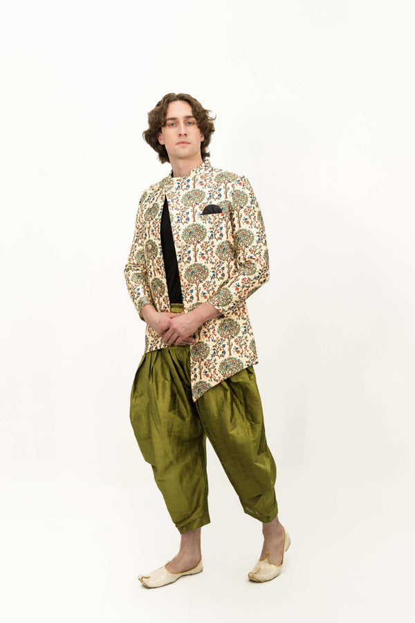 Digital Floral Spring kissed Indo-western set (Outside Ontario) - MyEthnikRentals