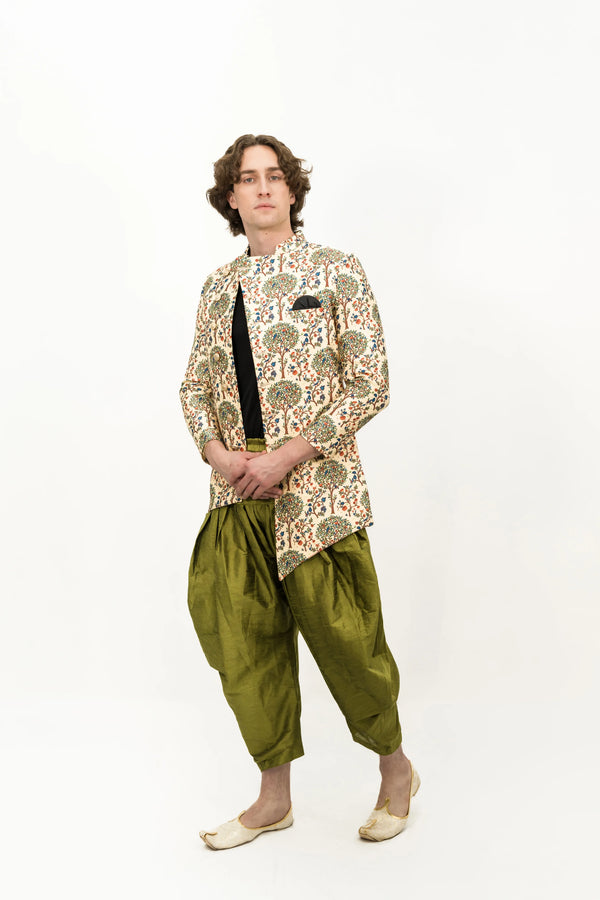 Digital Floral Spring kissed Indo-western set - MyEthnikRentals