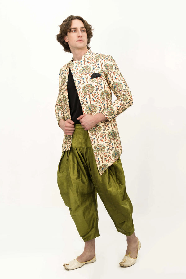 Digital Floral Spring kissed Indo-western set (Outside Ontario) - MyEthnikRentals