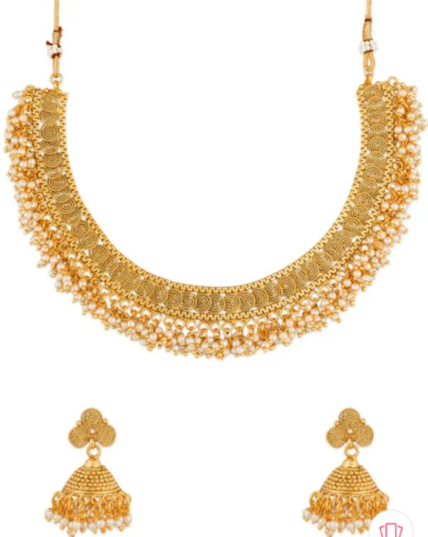 Golden temple pearl Jewellery Set - MyEthnikRentals