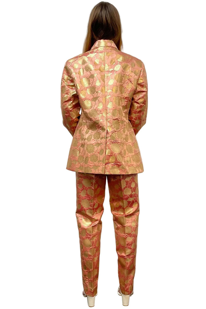 Plush Pink Jacket Fusion Set - MyEthnikRentals