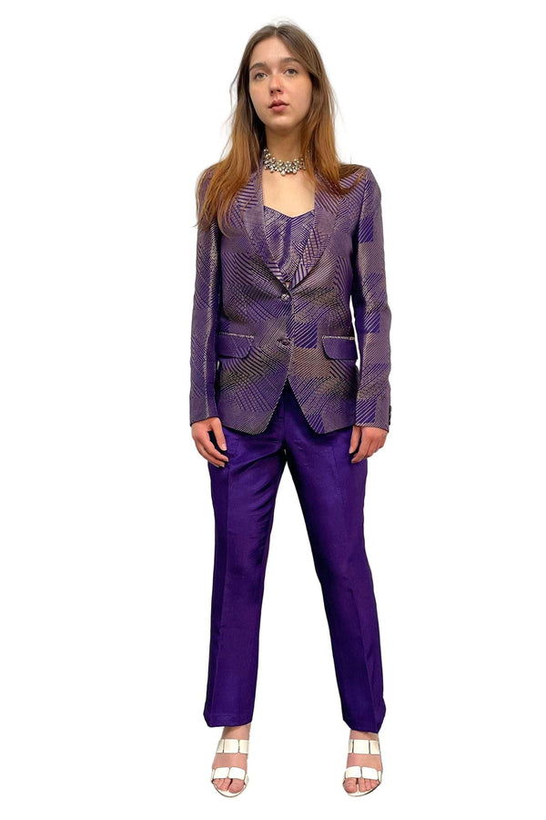 Purple Jacket Fusion Set (Outside Ontario) - MyEthnikRentals