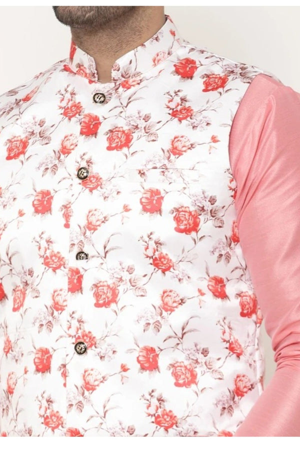 Pink Pure Silk Kurta - MyEthnikRentals