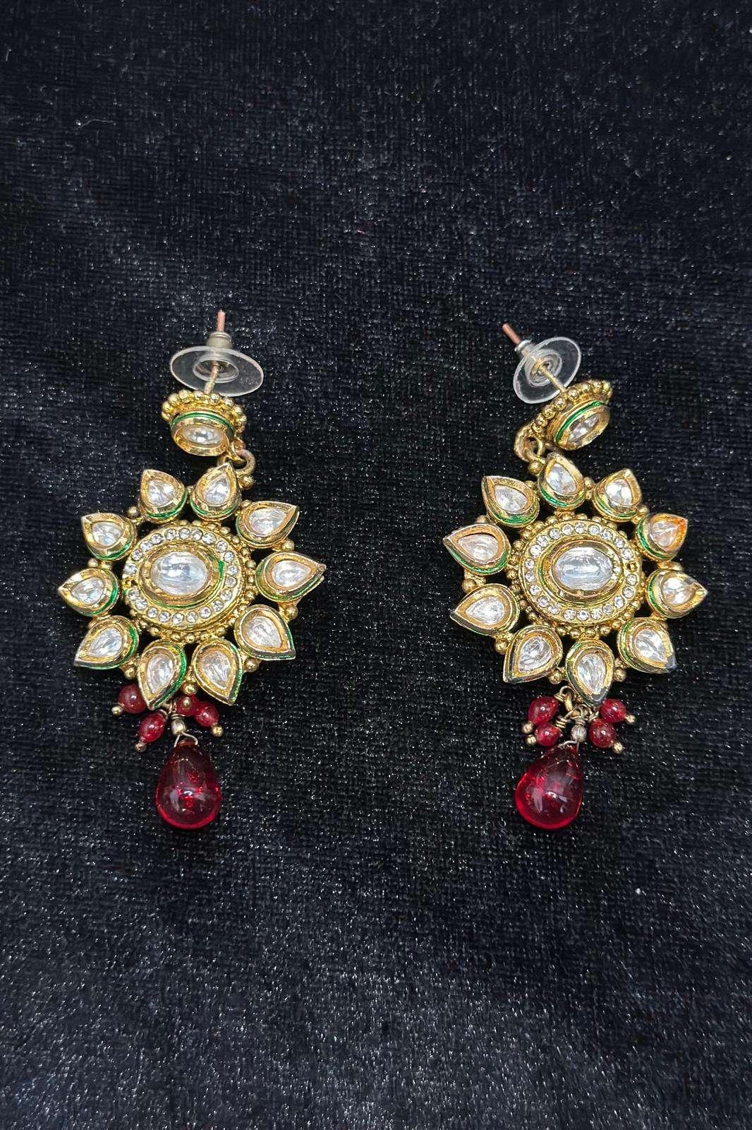 Princess Kundan Studded Jewellery (Outside Ontario) - MyEthnikRentals