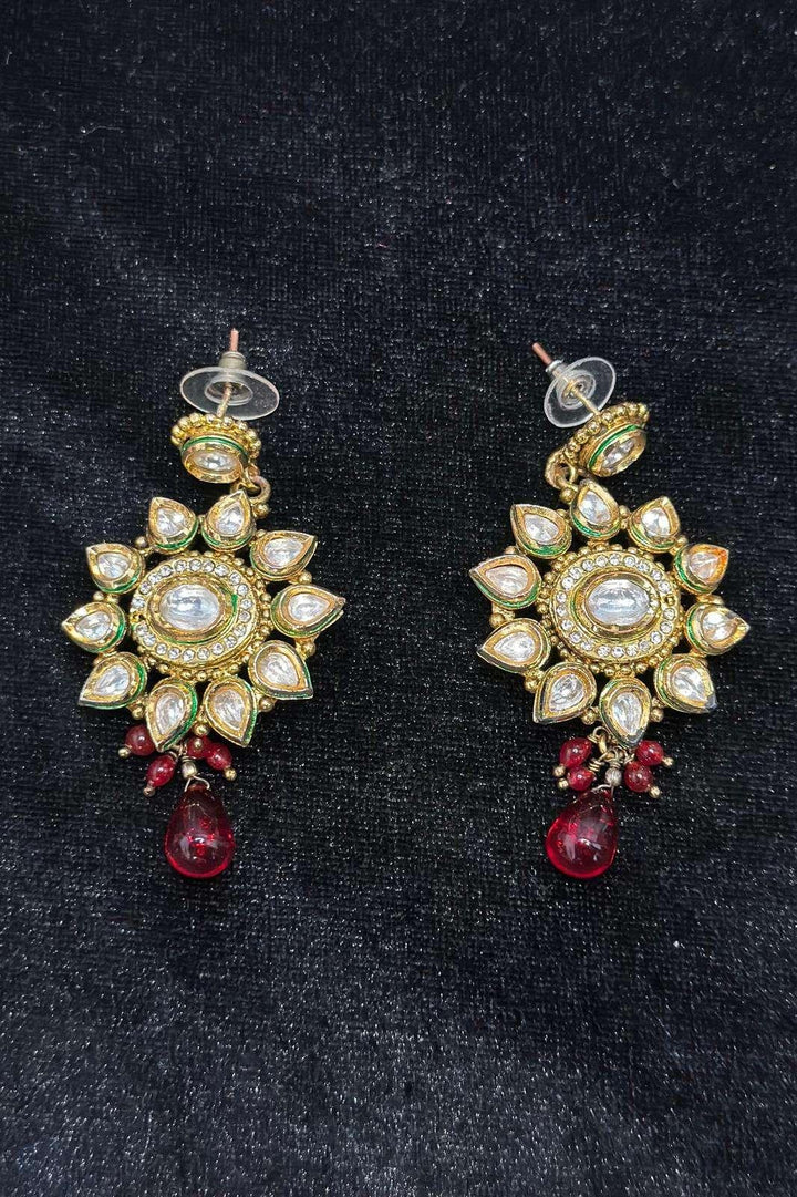 Princess Kundan Studded Jewellery (Outside Ontario) - MyEthnikRentals