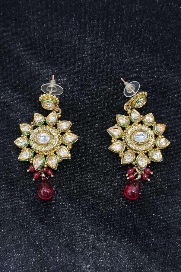 Princess Kundan Studded Jewellery (Outside Ontario) - MyEthnikRentals