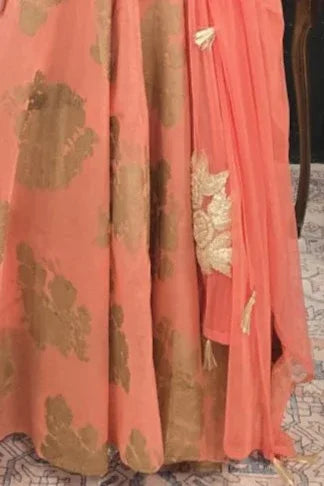 Soft Pink Anarkali Salwar Kameez - MyEthnikRentals