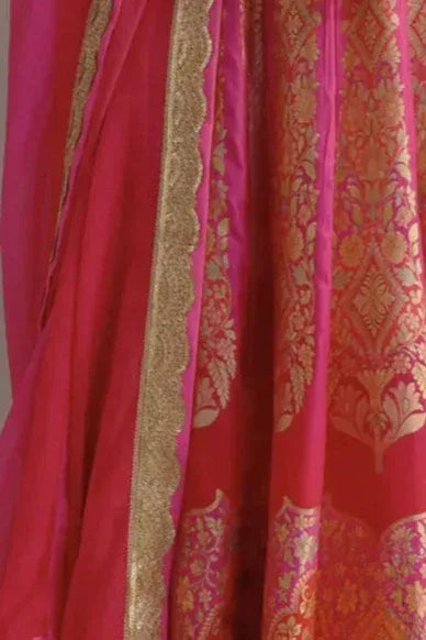 Pink Embroidered Salwar Kameez with Organza Dupatta (Outside Ontario) - MyEthnikRentals