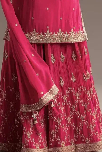 Blush Sequin Salwar Kameez Set - MyEthnikRentals