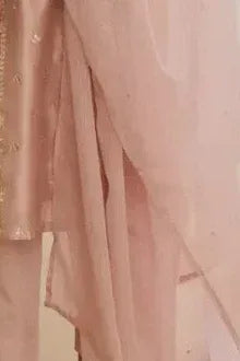 Blush Rose Gota Patti Embellished Kurta Set (Outside Ontario) - MyEthnikRentals