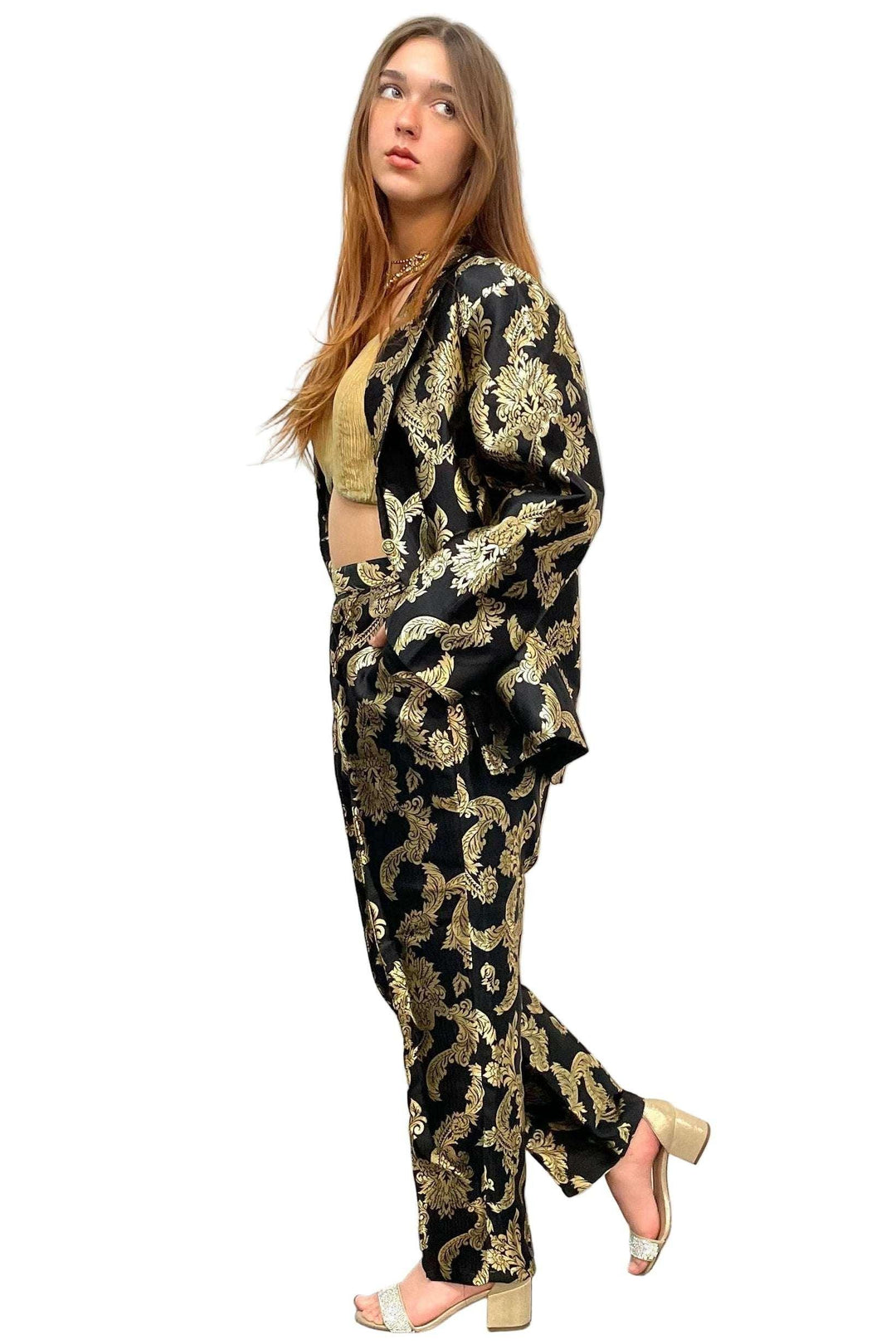 Black and Gold Fusion Set - MyEthnikRentals