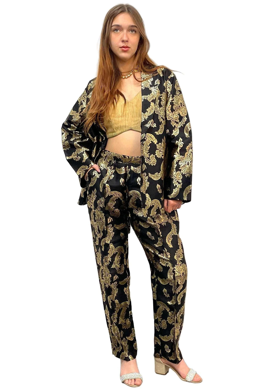 Black and Gold Fusion Set - MyEthnikRentals