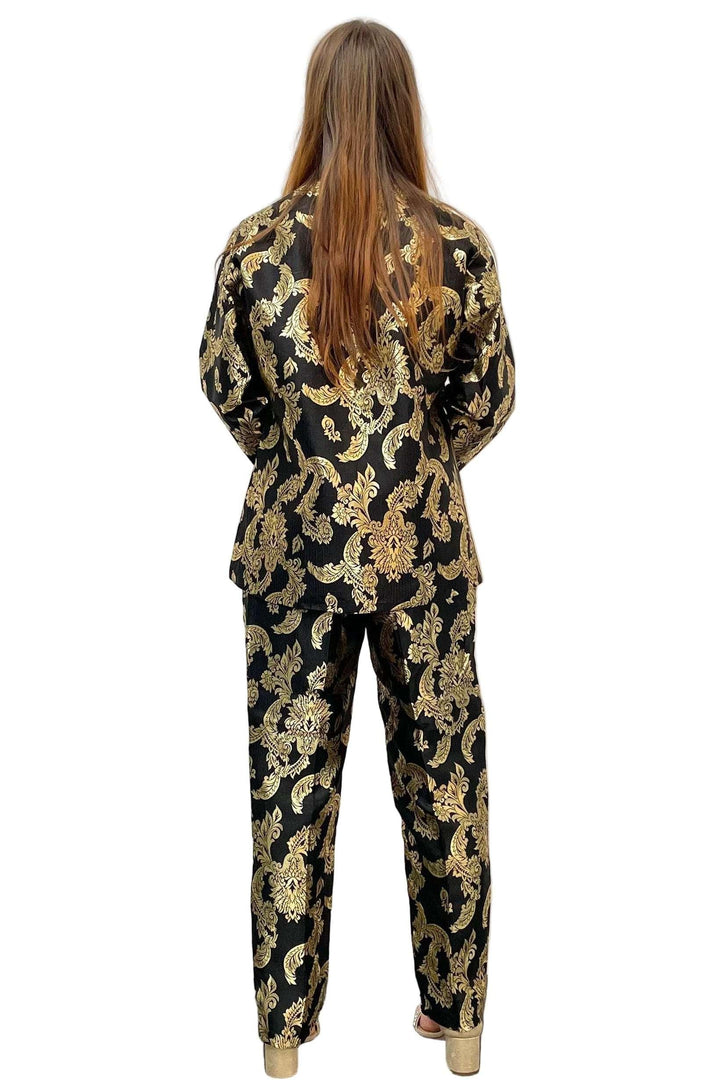 Black and Gold Fusion Set - MyEthnikRentals