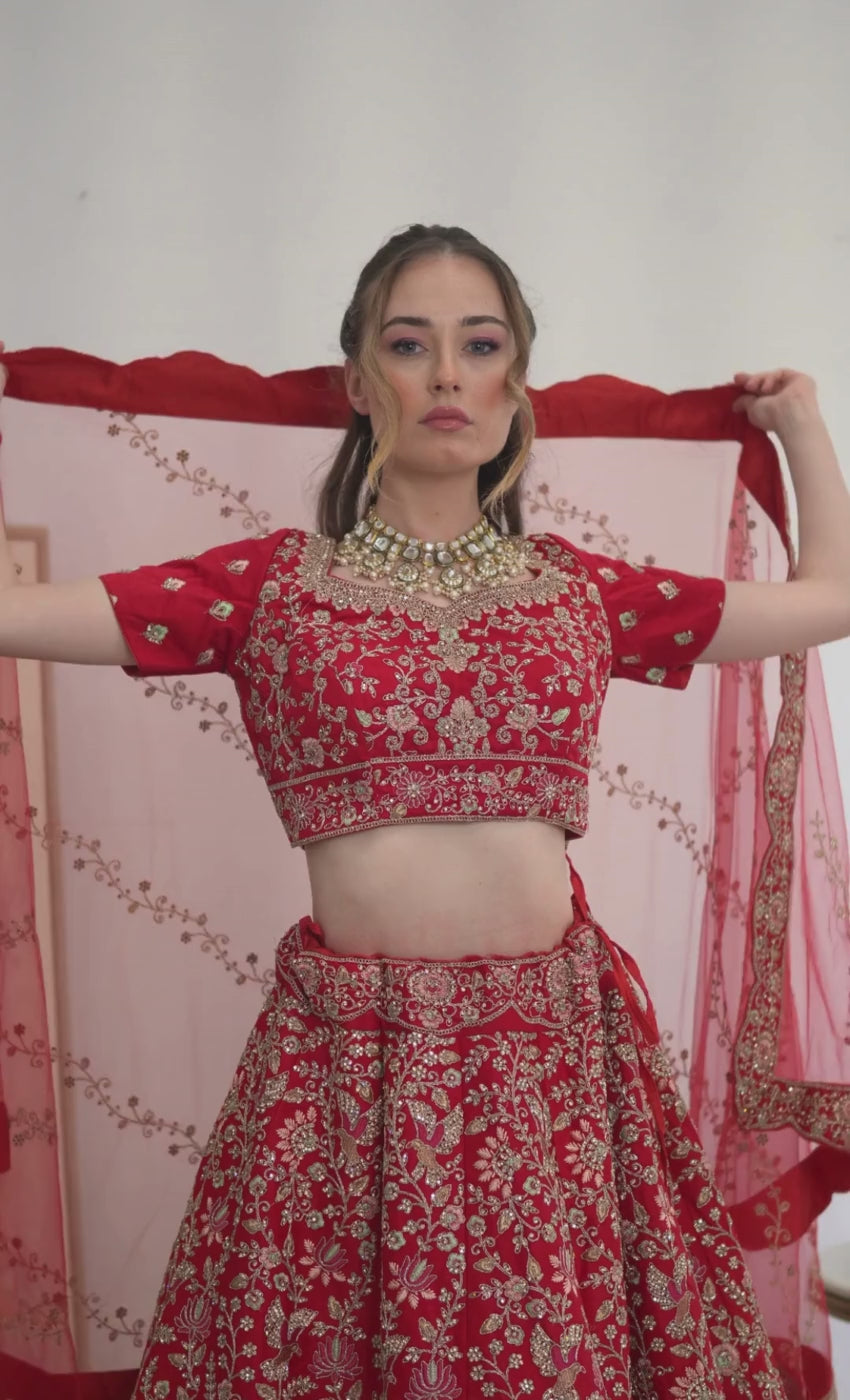 Regal Temple Bridal Lehenga