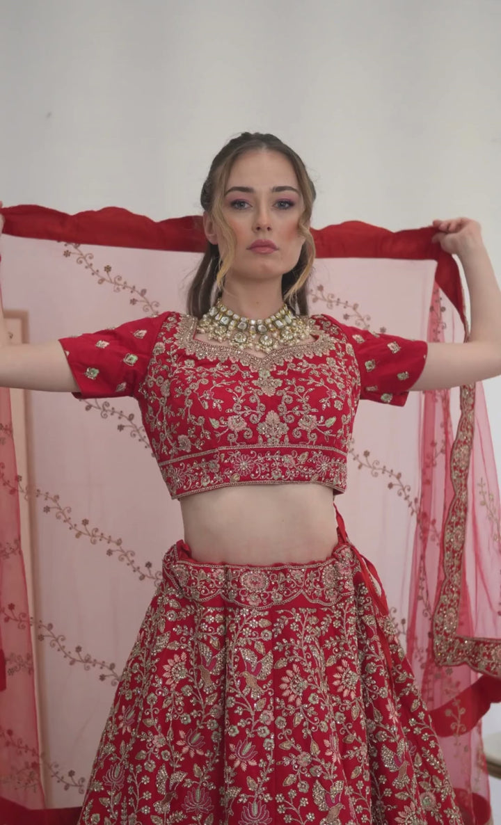 Regal Temple Bridal Lehenga