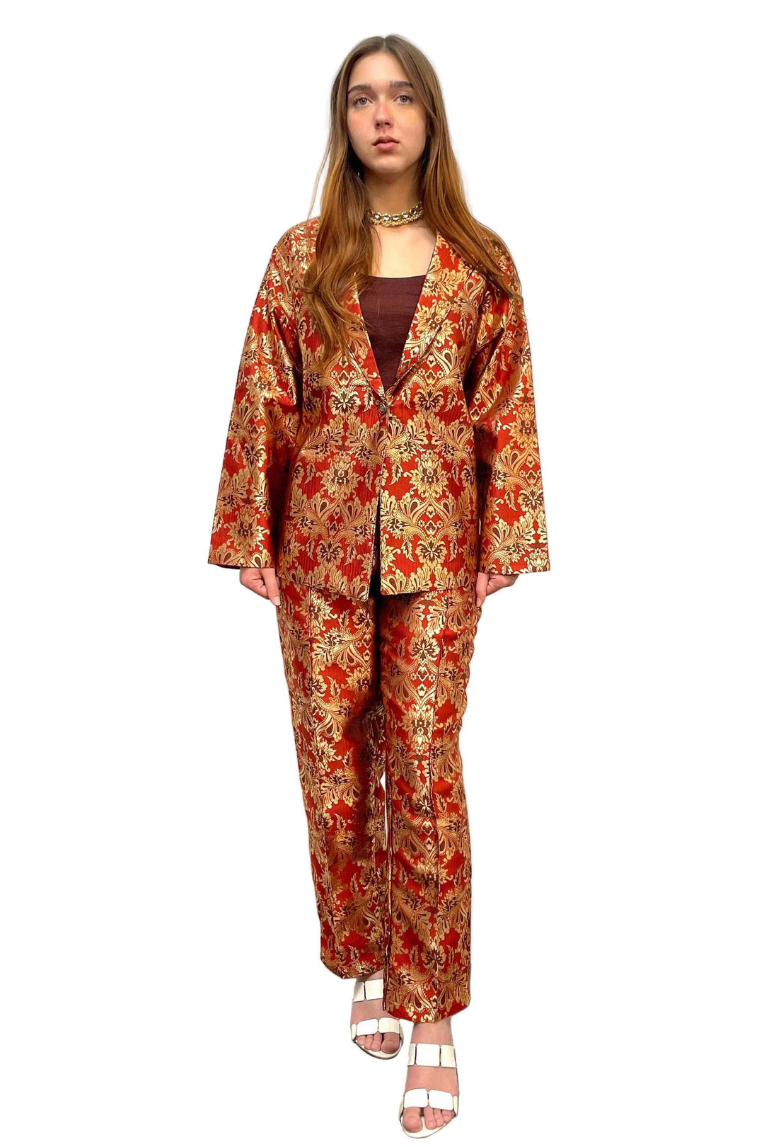 Red and Gold Fusion Set - MyEthnikRentals