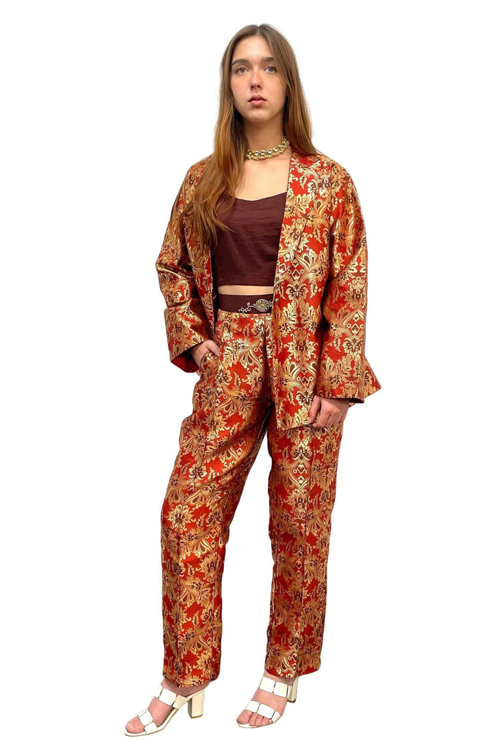 Red and Gold Fusion Set - MyEthnikRentals