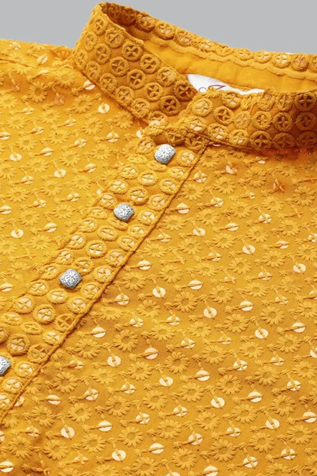 Mustard Yellow Kurta Pajama - MyEthnikRentals