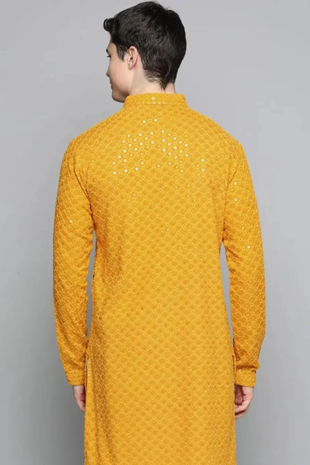 Mustard Yellow Kurta Pajama - MyEthnikRentals