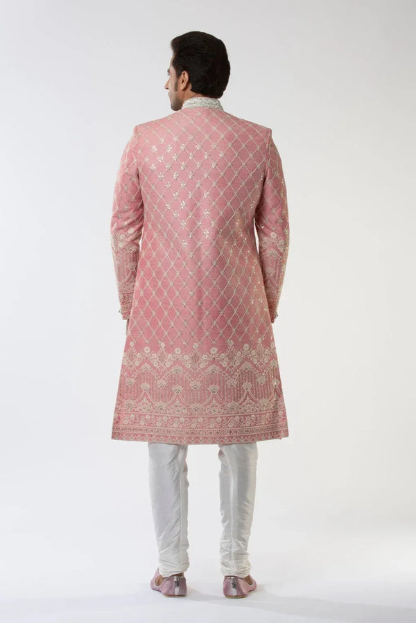 Timeless Pink Sherwani (Outside Ontario) - MyEthnikRentals