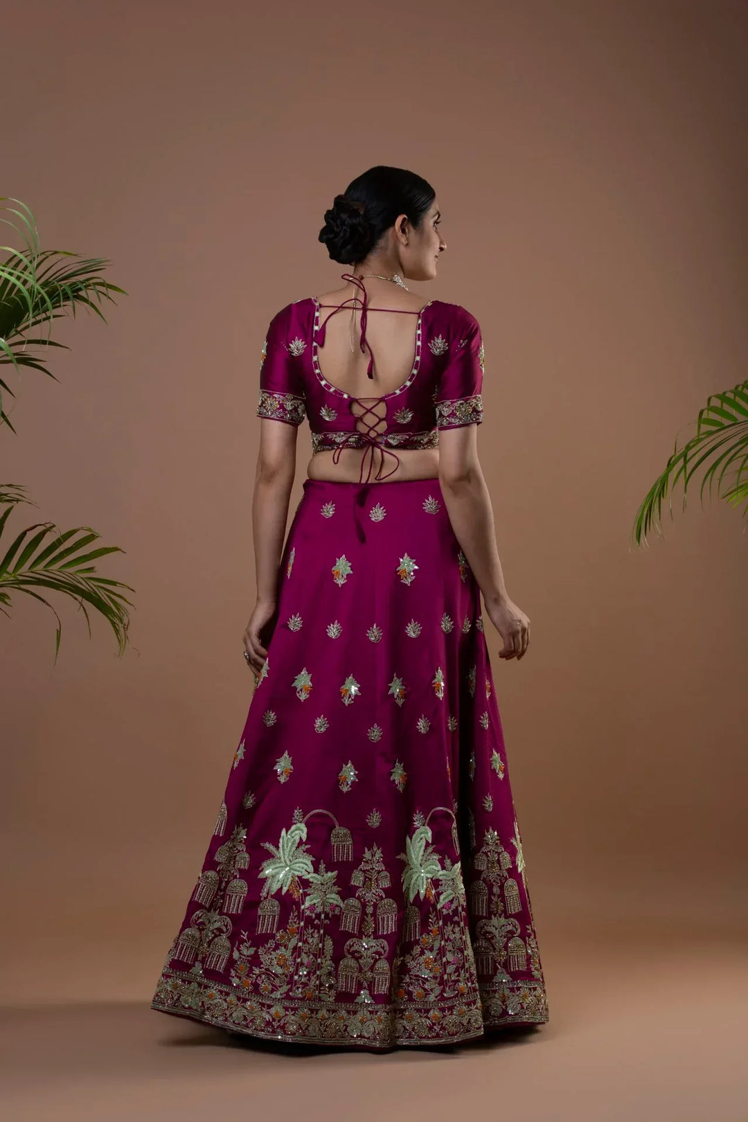 Jhumka Inspired Festive Lehenga - MyEthnikRentals