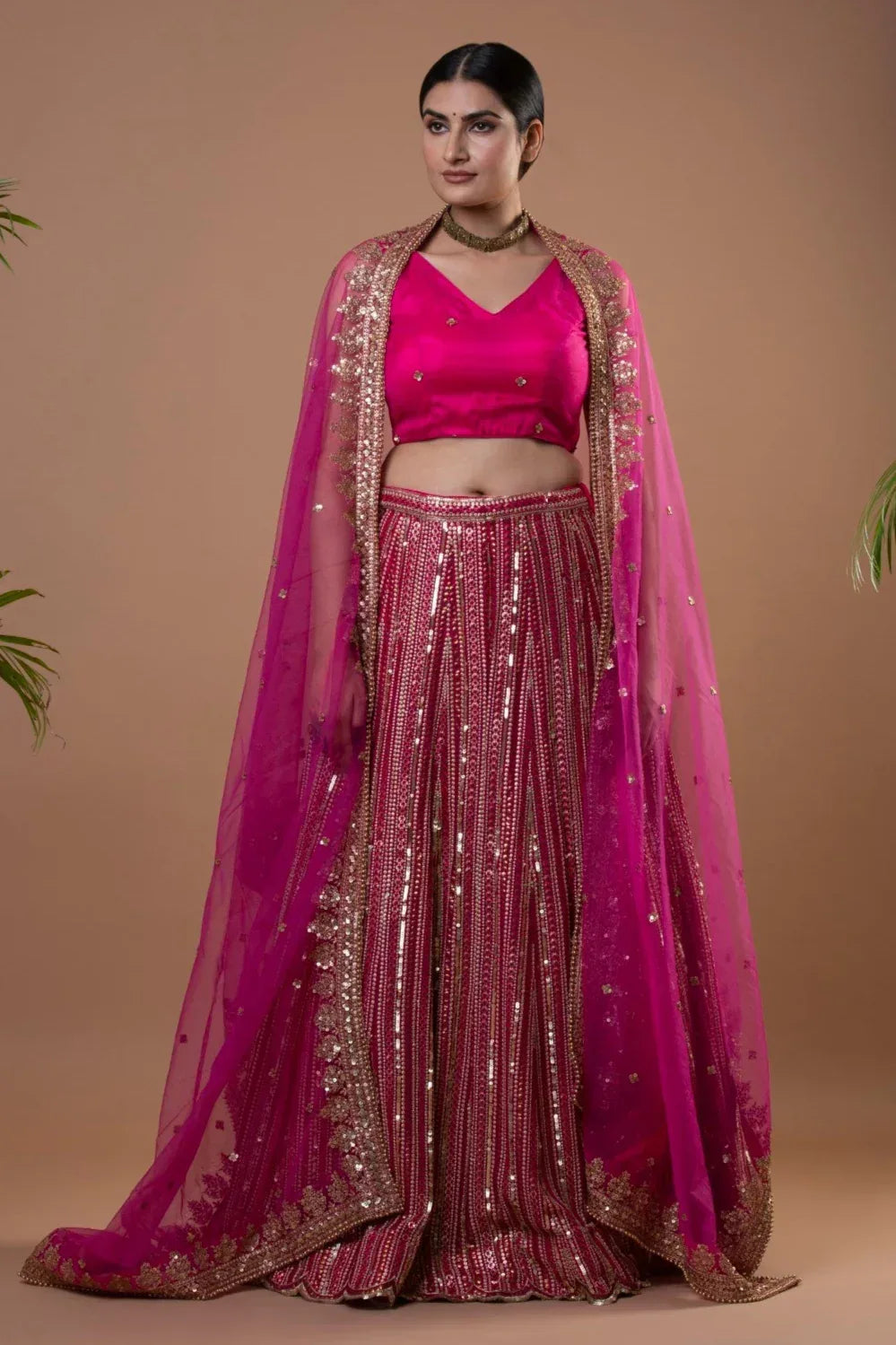 Encrusted Glam Couture Lehenga - MyEthnikRentals