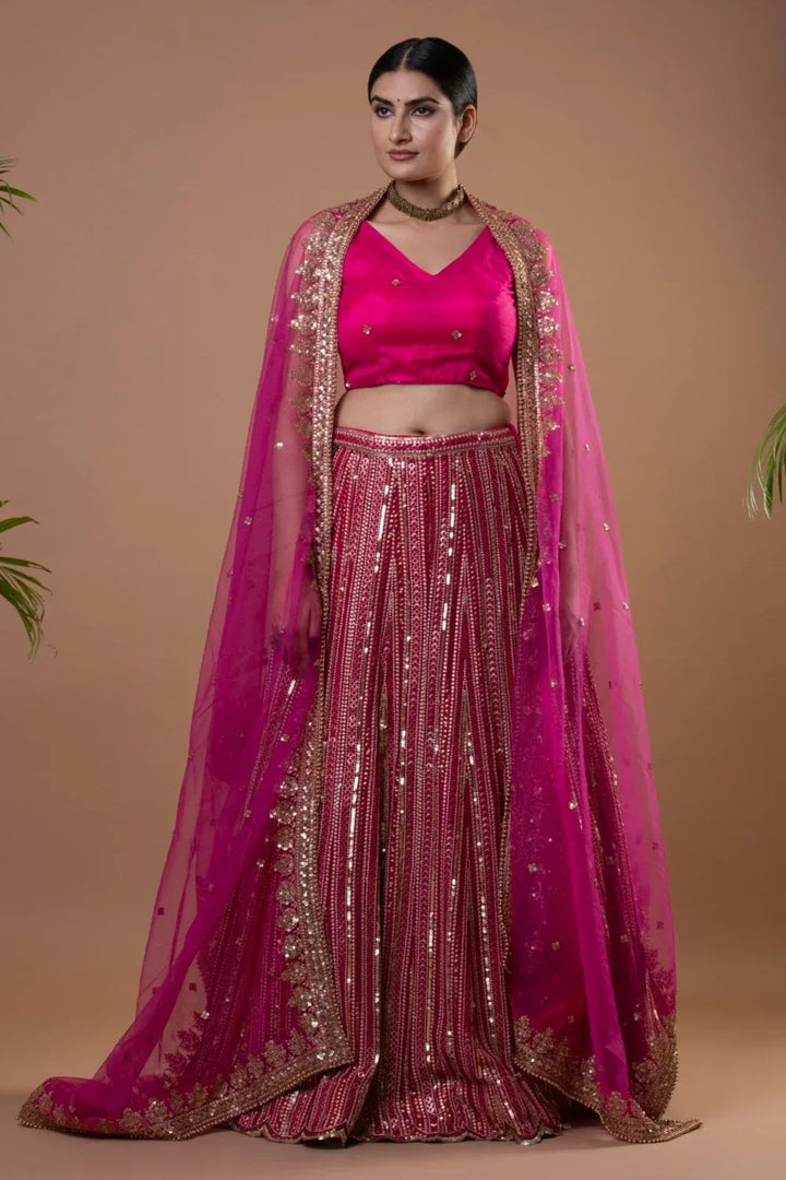 Encrusted Glam Couture Lehenga - MyEthnikRentals