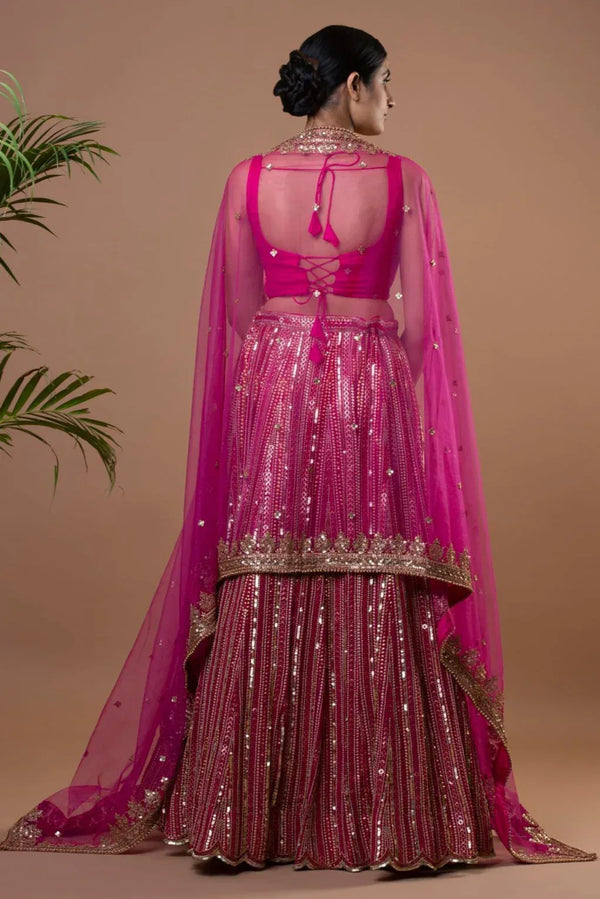 Encrusted Glam Couture Lehenga (Outside Ontario) - MyEthnikRentals
