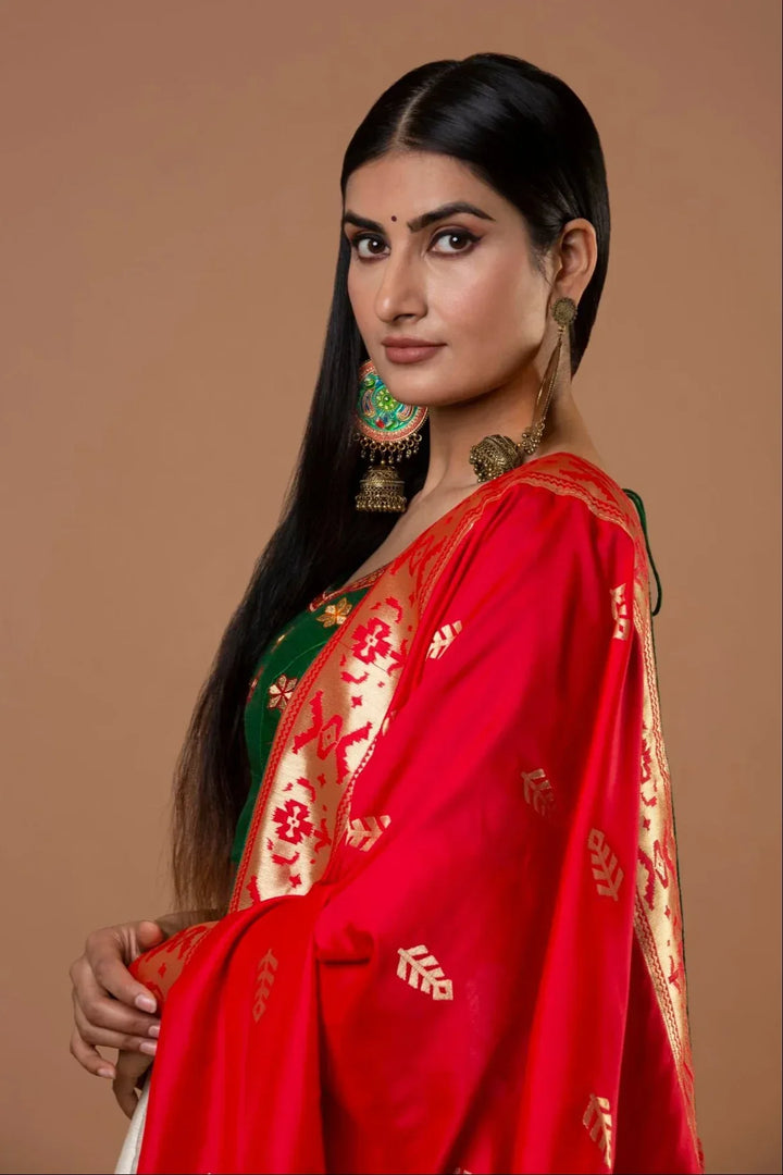 Traditional White Bridal Lehenga - MyEthnikRentals