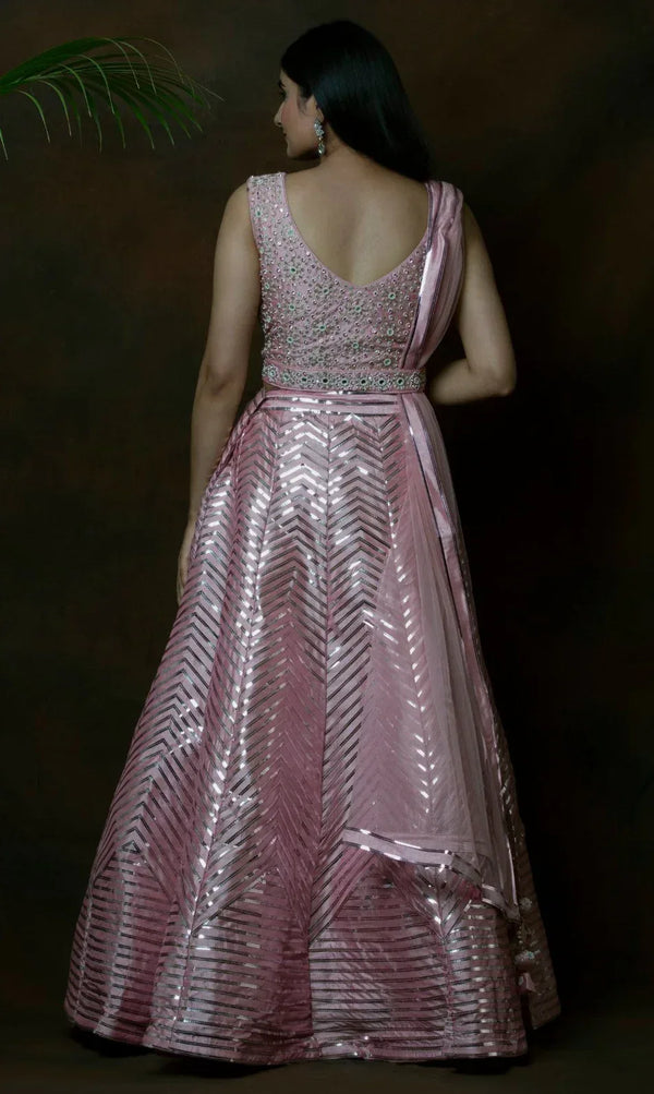 Dreamy Baby Pink Lehenga (Outside Ontario) - MyEthnikRentals