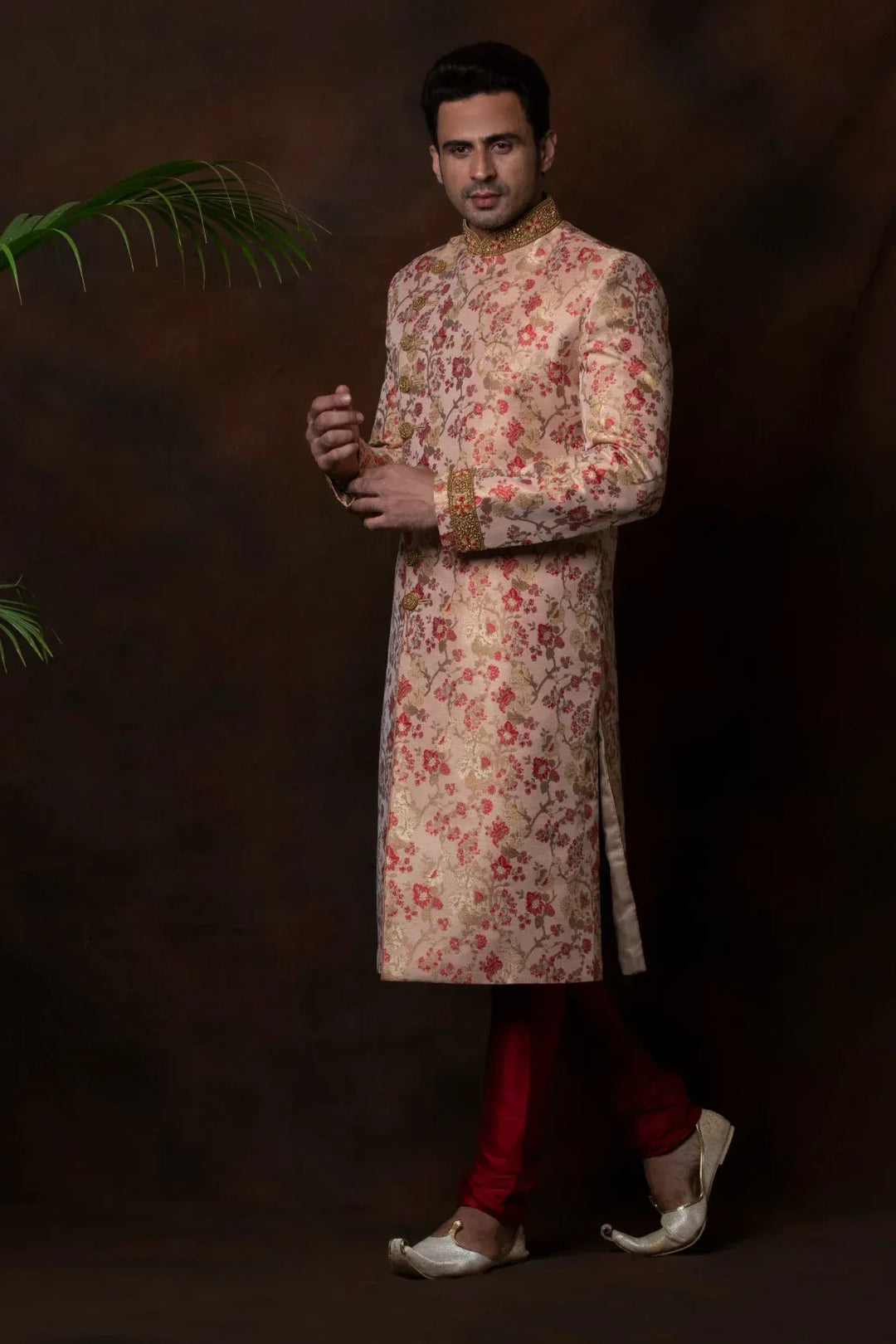 Dusty Rose Sherwani (Outside Ontario) - MyEthnikRentals