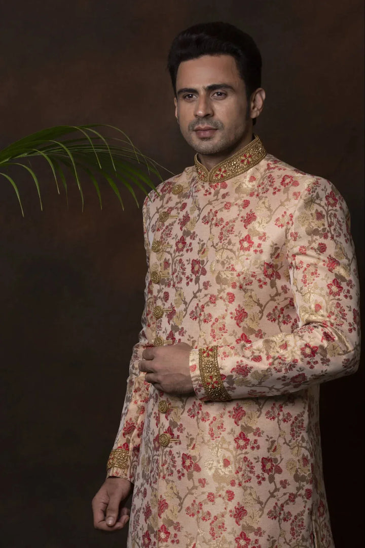 Dusty Rose Sherwani (Outside Ontario) - MyEthnikRentals