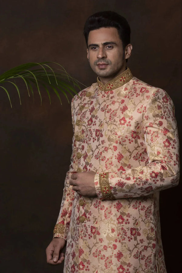 Dusty Rose Sherwani - MyEthnikRentals