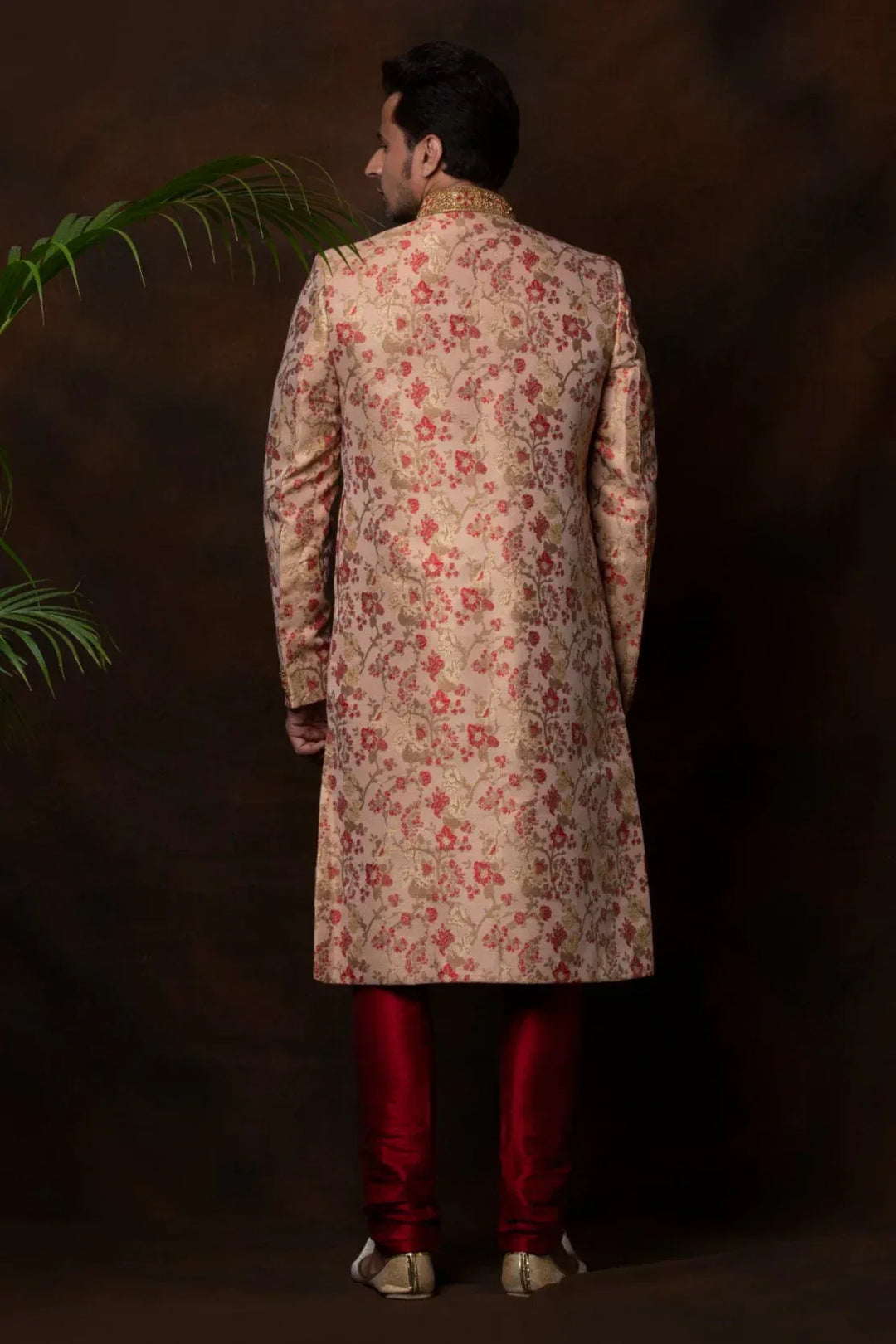 Dusty Rose Sherwani (Outside Ontario) - MyEthnikRentals