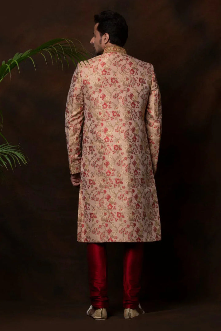 Dusty Rose Sherwani (Outside Ontario) - MyEthnikRentals