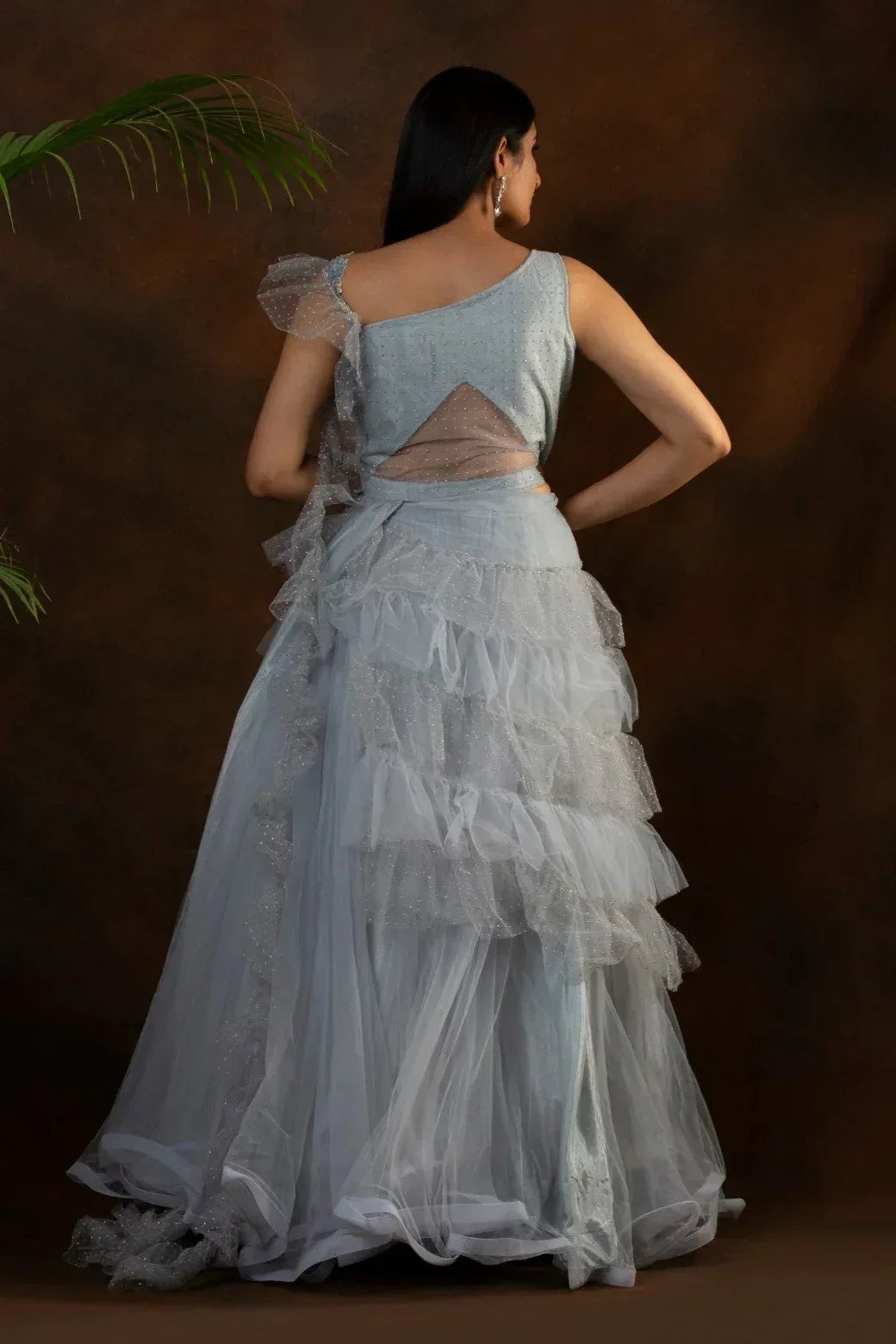 Dancing Layered Flow Lehenga - MyEthnikRentals
